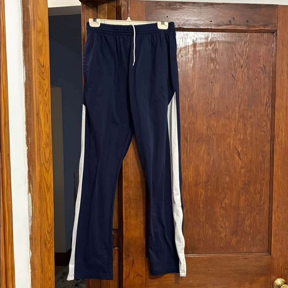 Augusta Sportswear Navy and White Track Pants